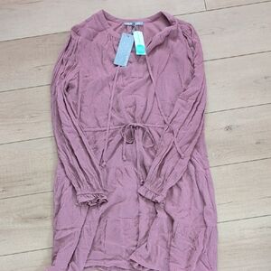 Dusty Pink Long Sleeve Dress